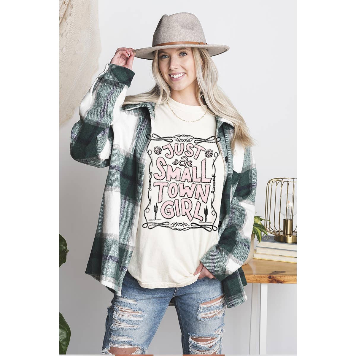 Just Small Town Girl  Graphic Tee