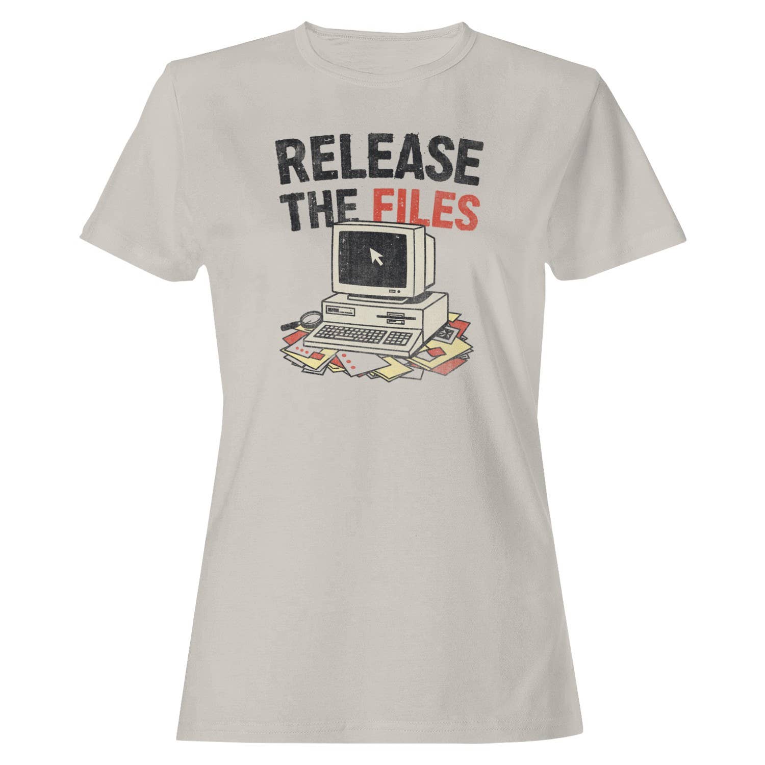 Release the Files Retro Computer Art Women's T-Shirt