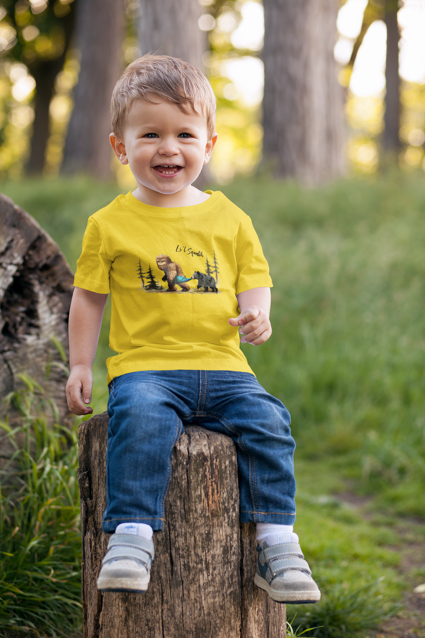 Li'l Squatch Toddler T-Shirt - Yellow