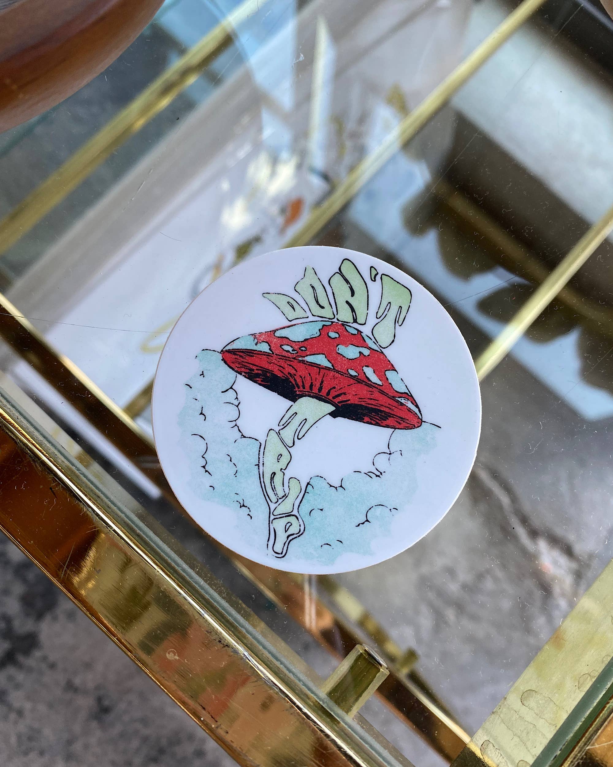 Don't Trip Circle Sticker