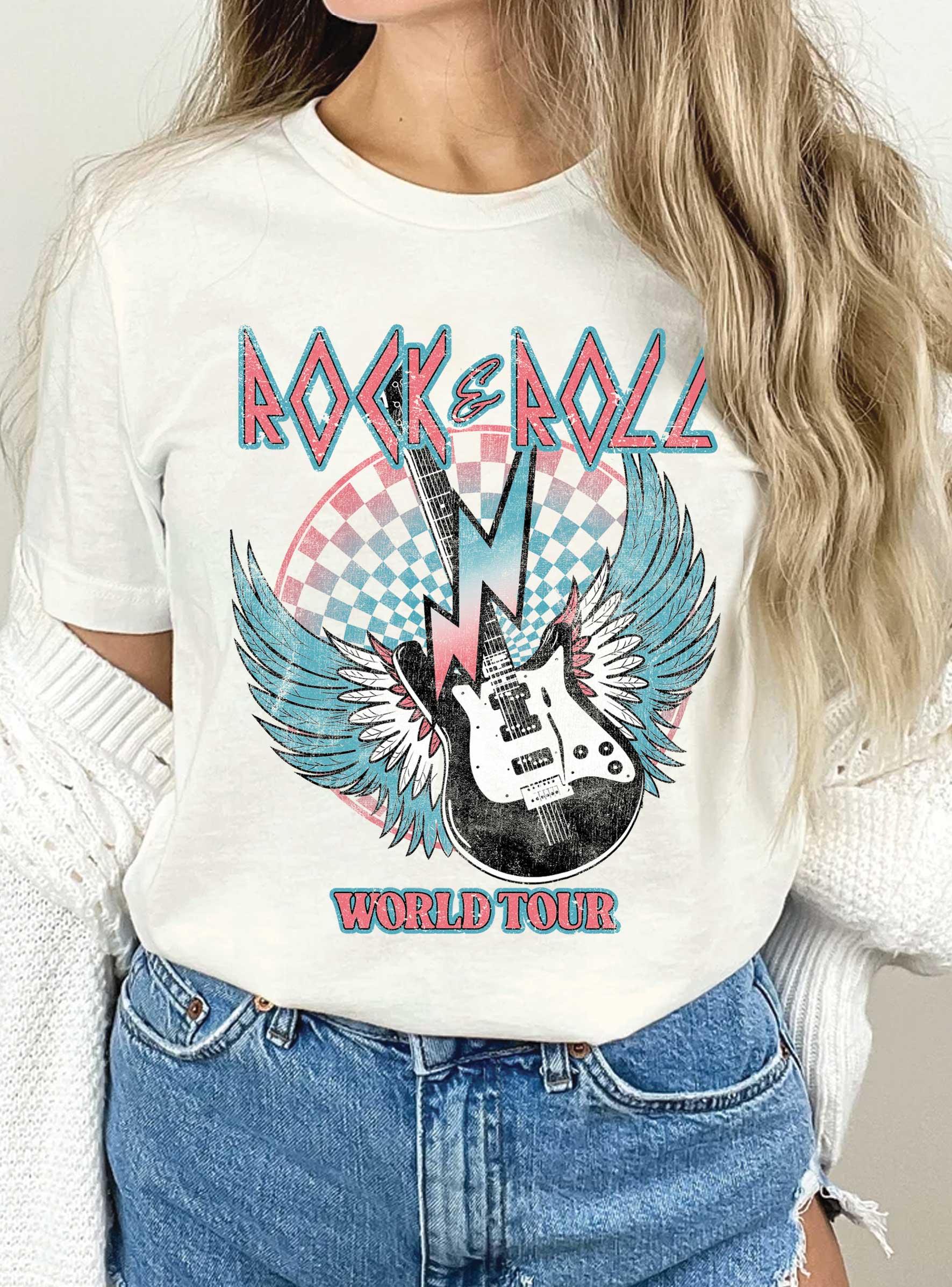 Rock and Roll World Tour Graphic Tshirts