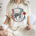 Deer, Folk Art, Scandinavian, Winter, Christmas T-Shirt