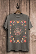 Rose Floral Graphic Top