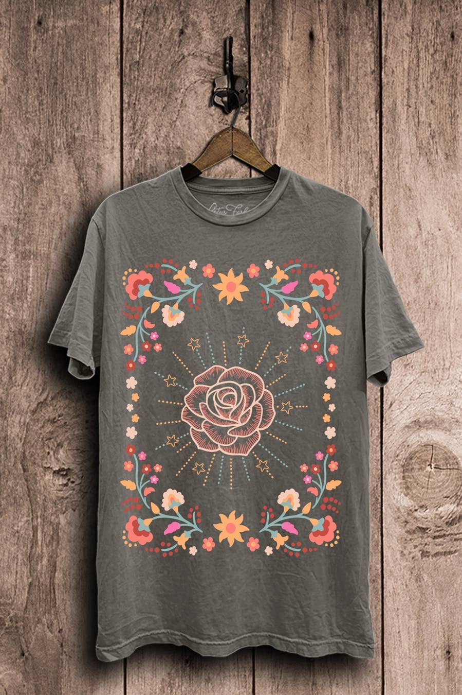 Rose Floral Graphic Top