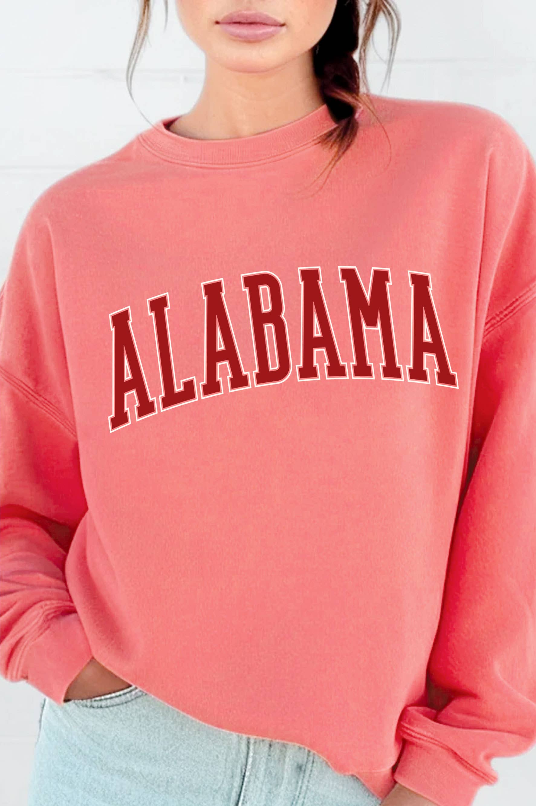 Alabama Puff Graphic Brushed Sweatshirts
