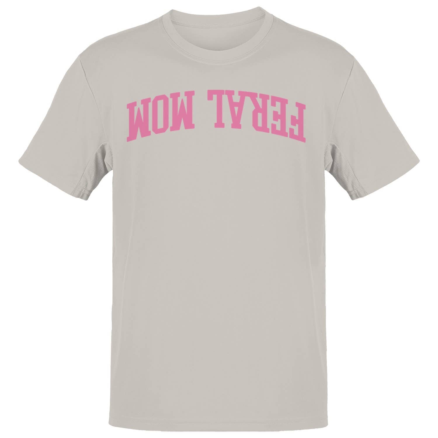Real Mom Wow Pink Text Men's T-Shirt