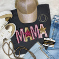 Mama Pink and Gold Sequin Tee