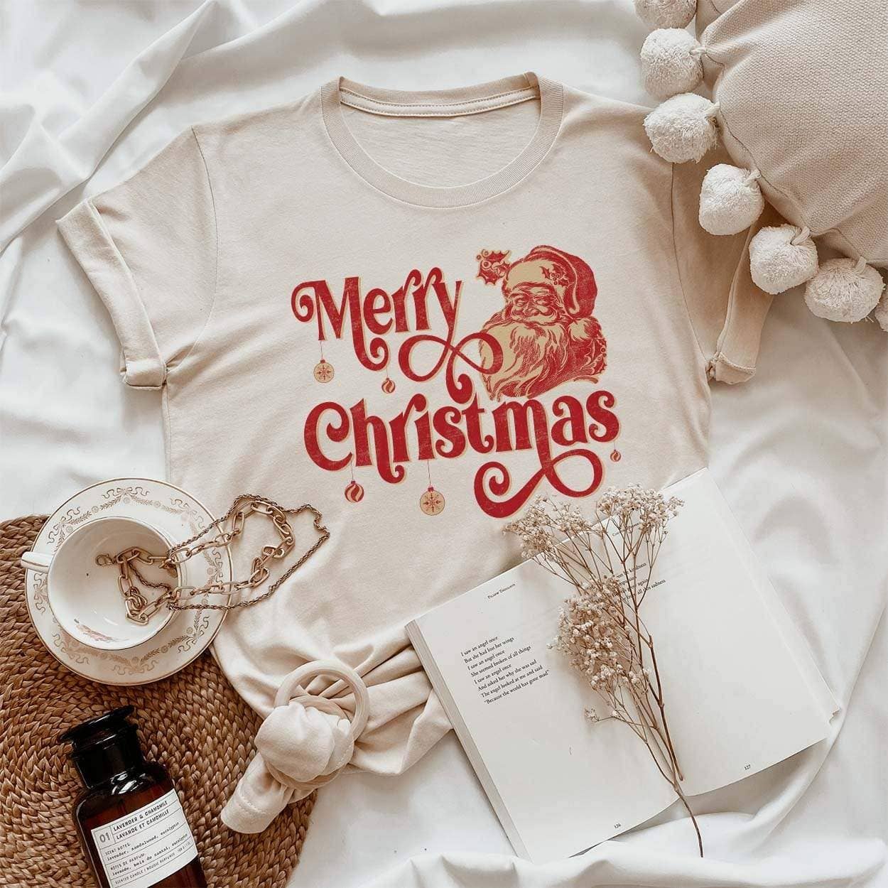 Merry Christmas Vintage Santa Clementines De