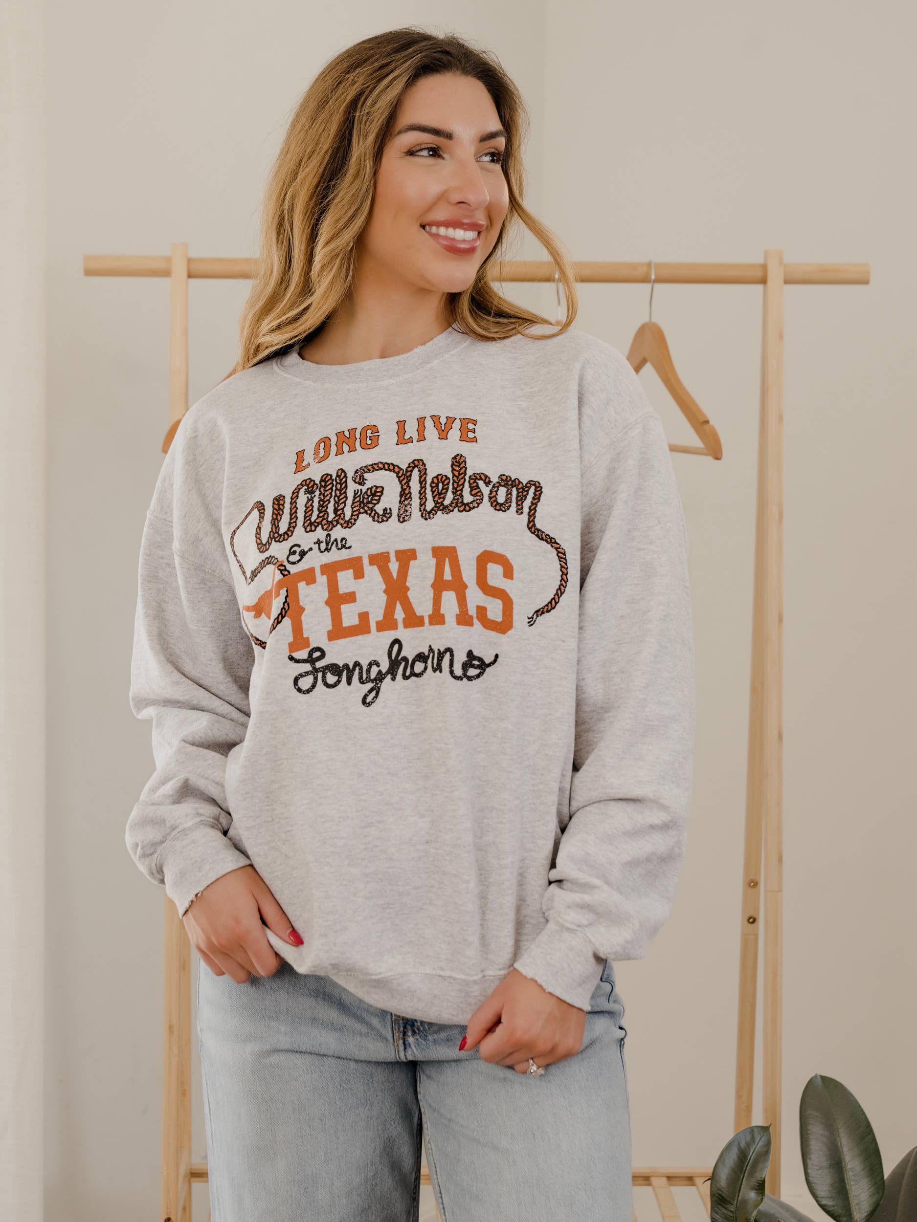 Long Live Willie Nelson & Texas Longhorns Thrifted S/S