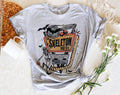 The Skeleton Motel - Halloween Bat Retro T-Shirt