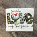 For the Love of the Game Golf Leopard On White