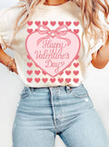 Happy Valentines Day Ribbon Bow Heart Graphic Tshirts