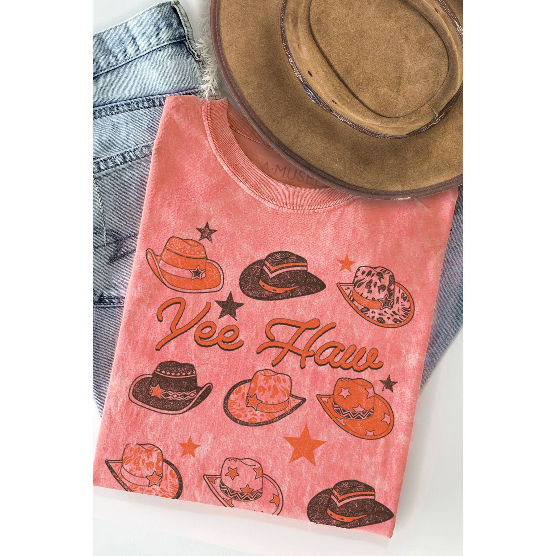 Yee Haw Cowboy Hat - Vintage Mineral Wash