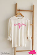 Love Like Jesus Puff Mineral Washed Long Sleeve Graphic