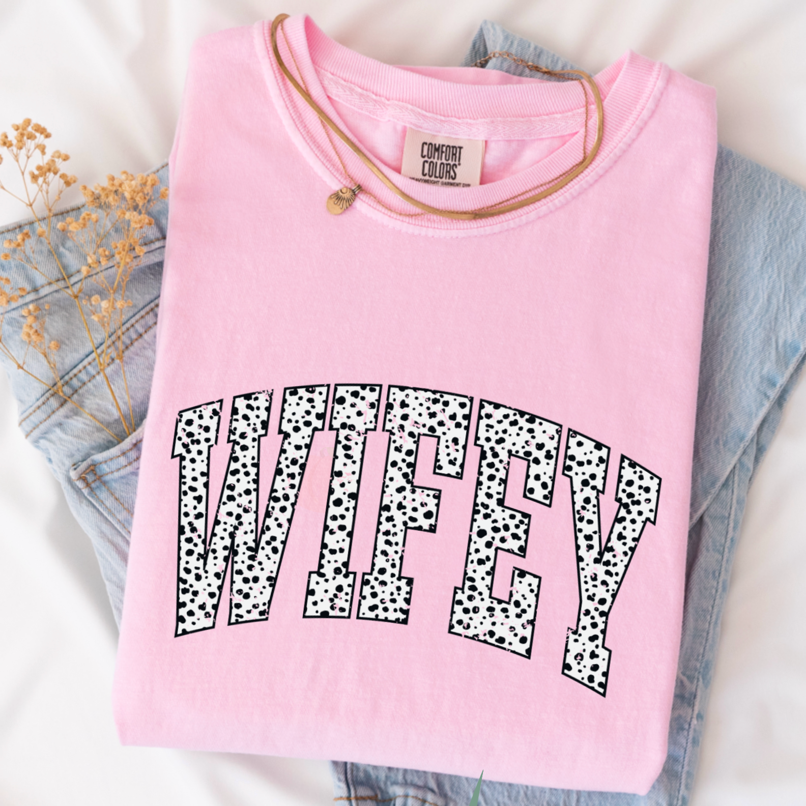 Women’S Graphic Tee | Wifey T-Shirt | Preppy T-Shirt | Bride