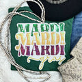 Mardi Gras Stacked Words Patch Everyday Tee