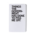 Things the Government Has Done Notebook