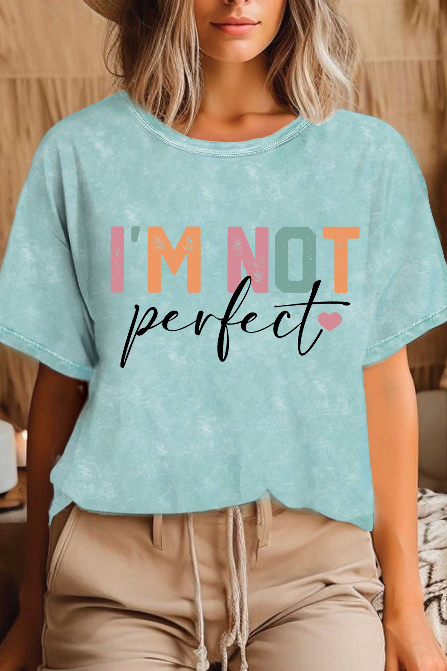 I'm Not Perfect Mineral Graphic Tshirts