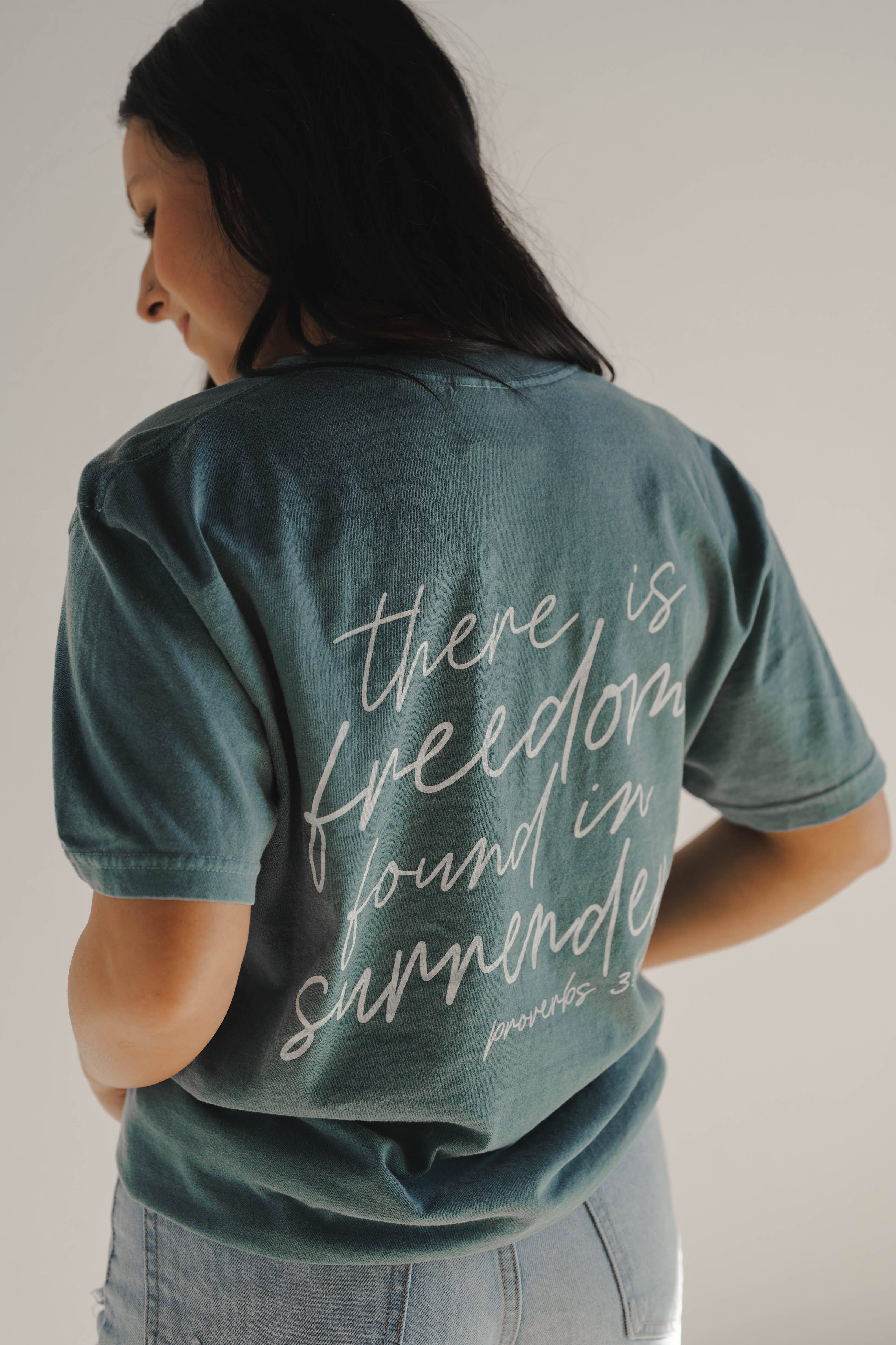 Freedom in Surrender Tee | Women's Christian Tee