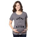 Hoping It’S A Kitten Maternity T Shirt