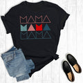Abstract Geometric Mama Graphic Tee
