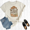 Western Boho Wild and Free Graphic Tee