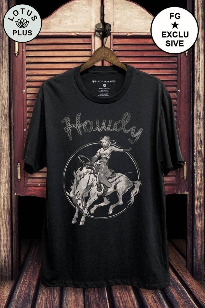 Howdy Cowgirl Graphic Top