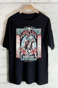 Long Live Cowgirls Flower Oversize Graphic Tshirts