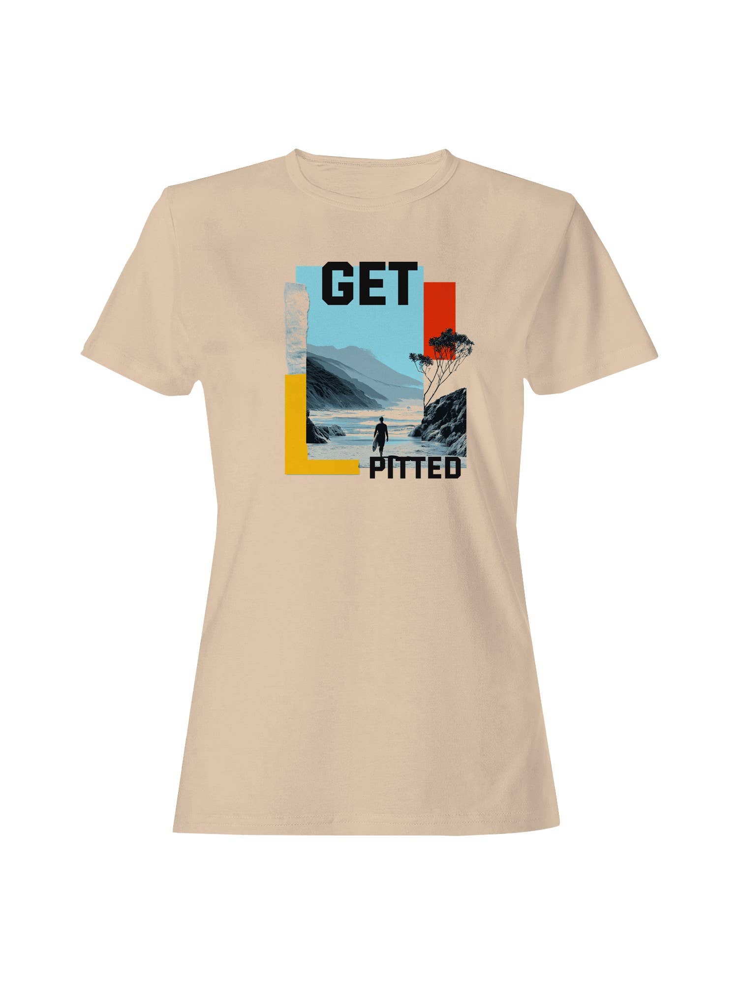 Get Pitted Surf Adventure Art Women's T-Shirt