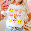 Coquette Softball Graphic Shirt | Comfort Color