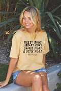 Teacher Life Mineral Washed Graphic Top