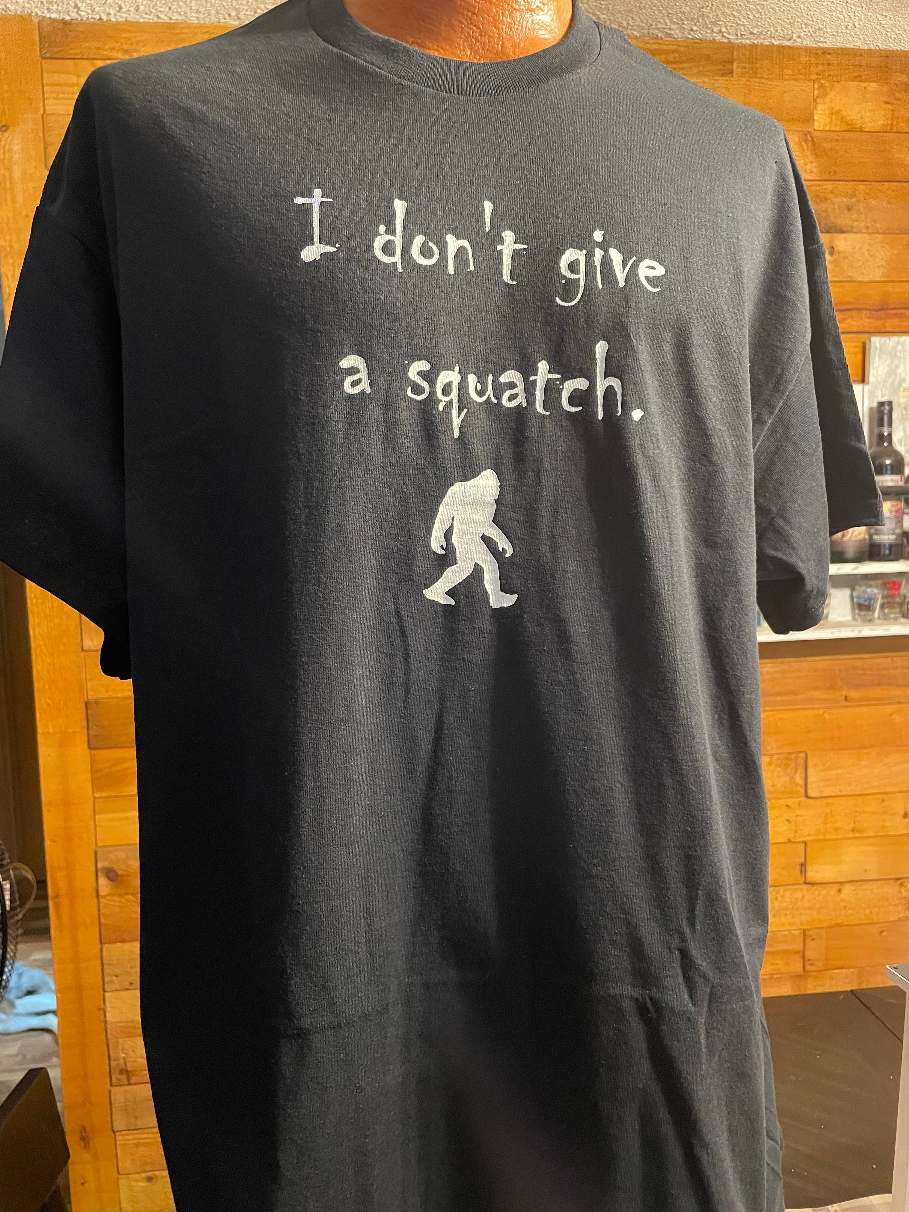 I Don't Give A Squatch T-Shirt (Black)