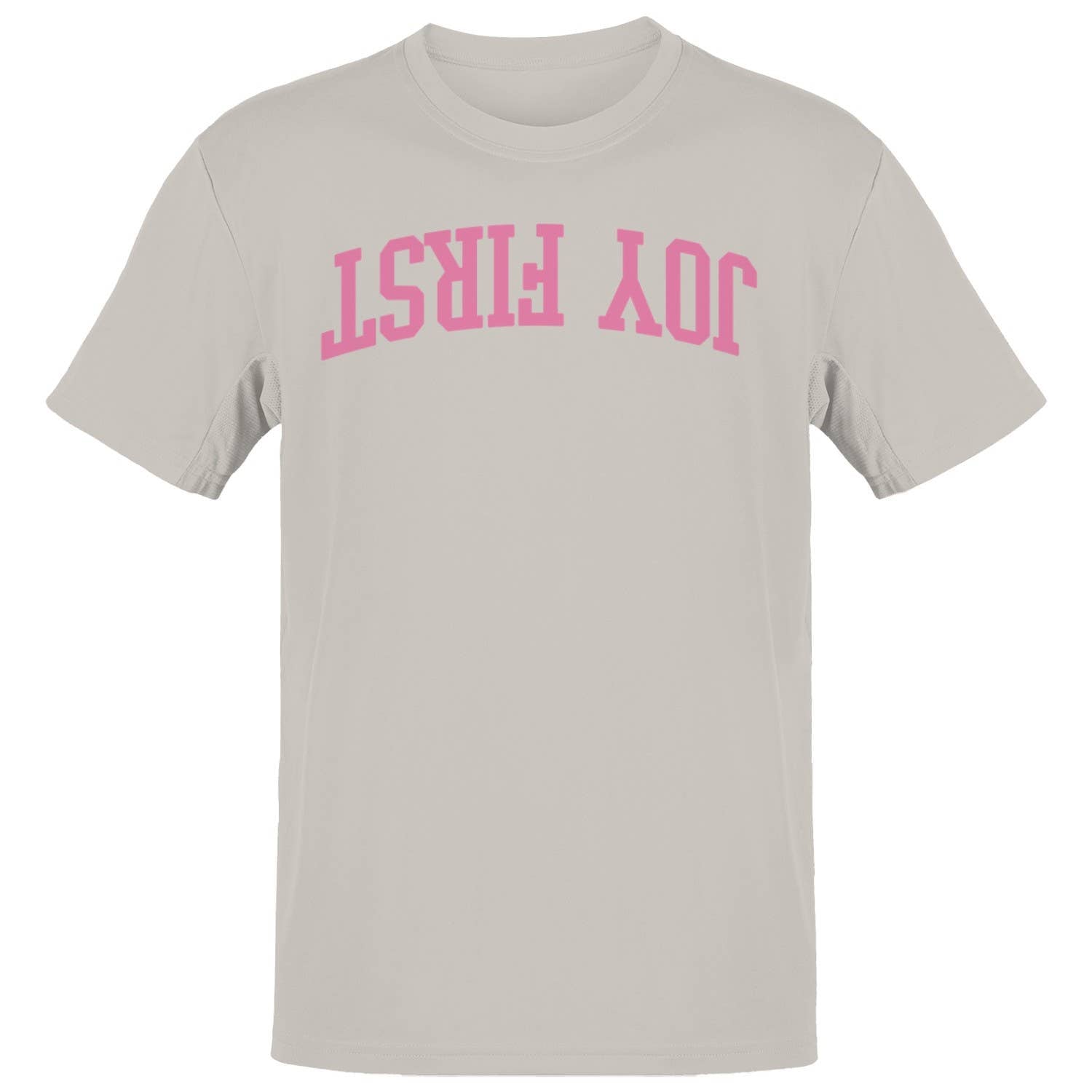 Joy First Motivational Arched Text Men's T-Shirt
