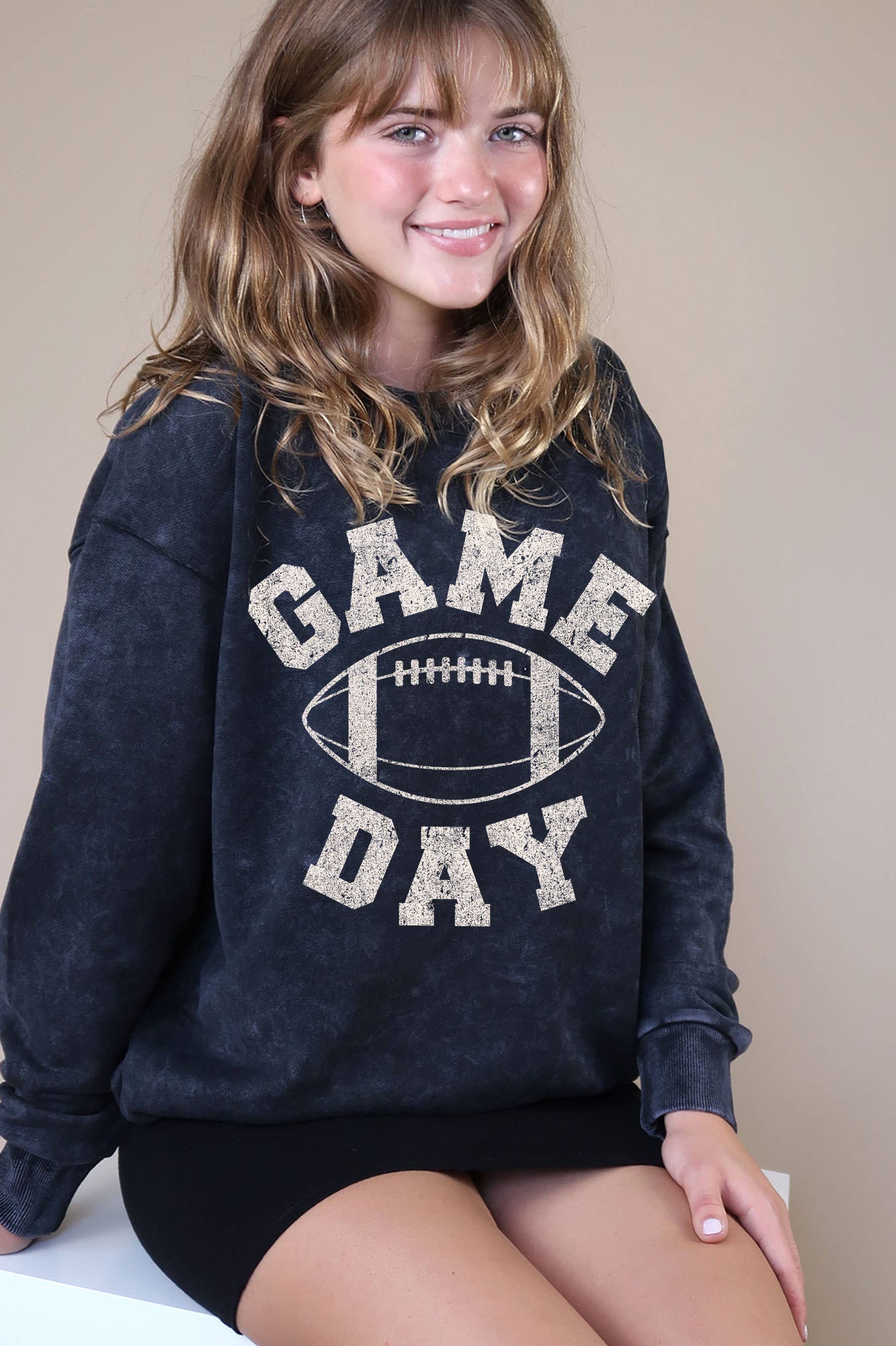 Game Day Mineral Graphic Brushed Sweatshirt