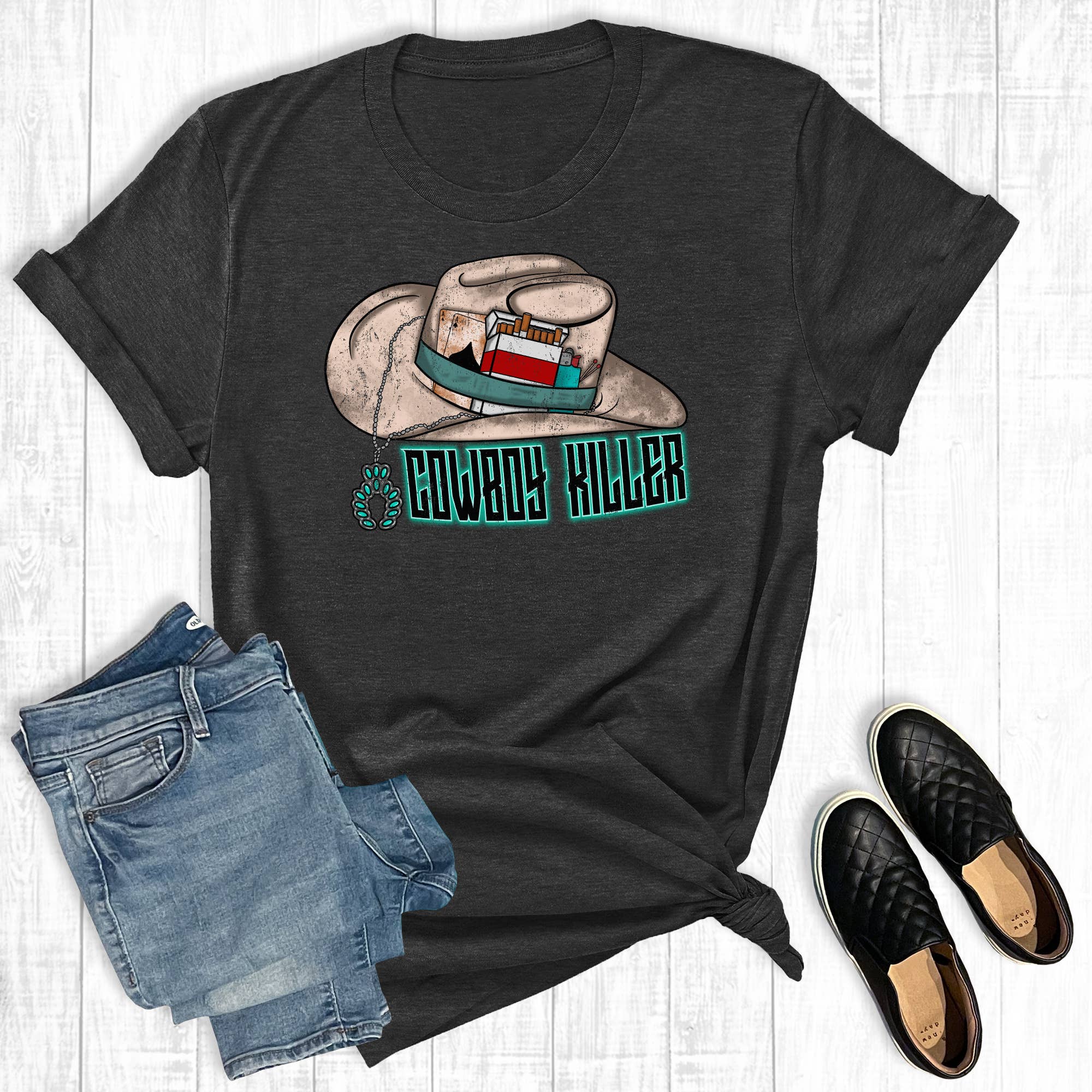 Western Cowboy Killer Graphic Tee