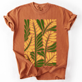 Yellow Leaf Botanical Pattern, Vintage Boho, Nature T-Shirt