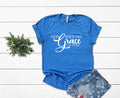 God Shed His Grace 4th of July Shirt, Patriotic Womens Tee