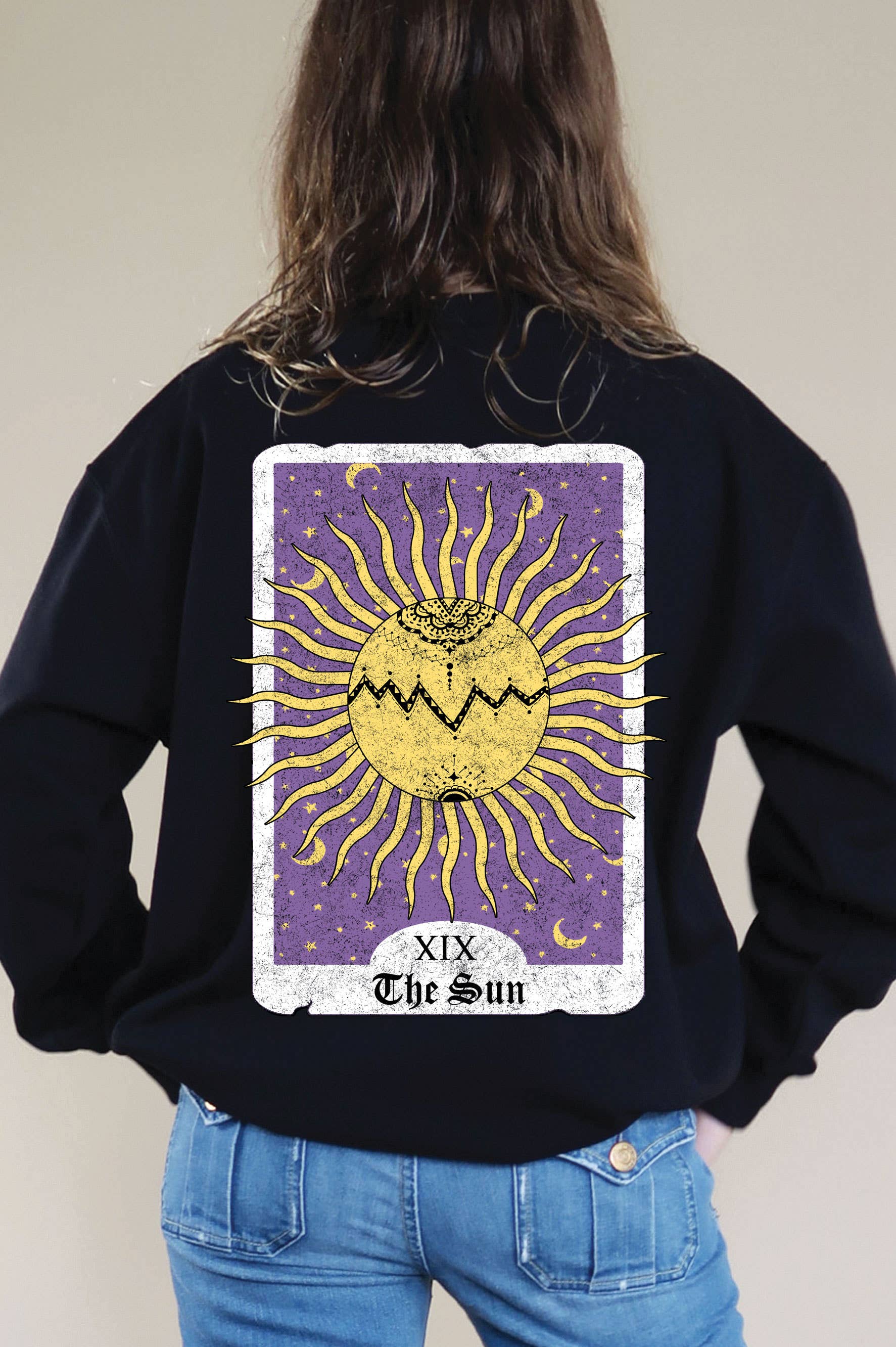 Wild Child Hand Drawn Graphic Front&Back Brushed Sweatshirts