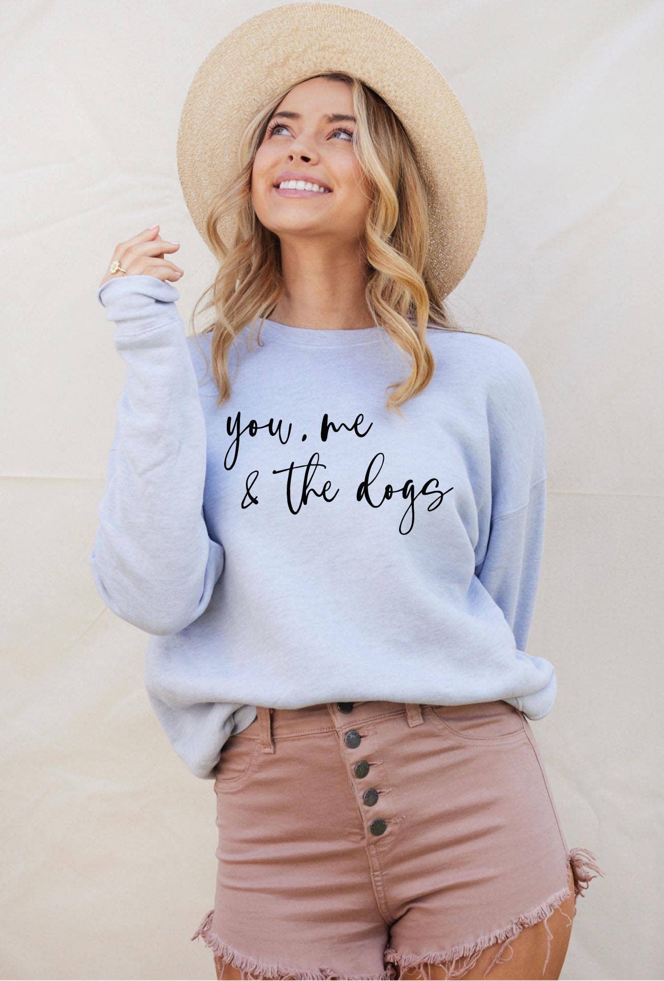 You, Me and the Dogs Graphic Sweatshirt