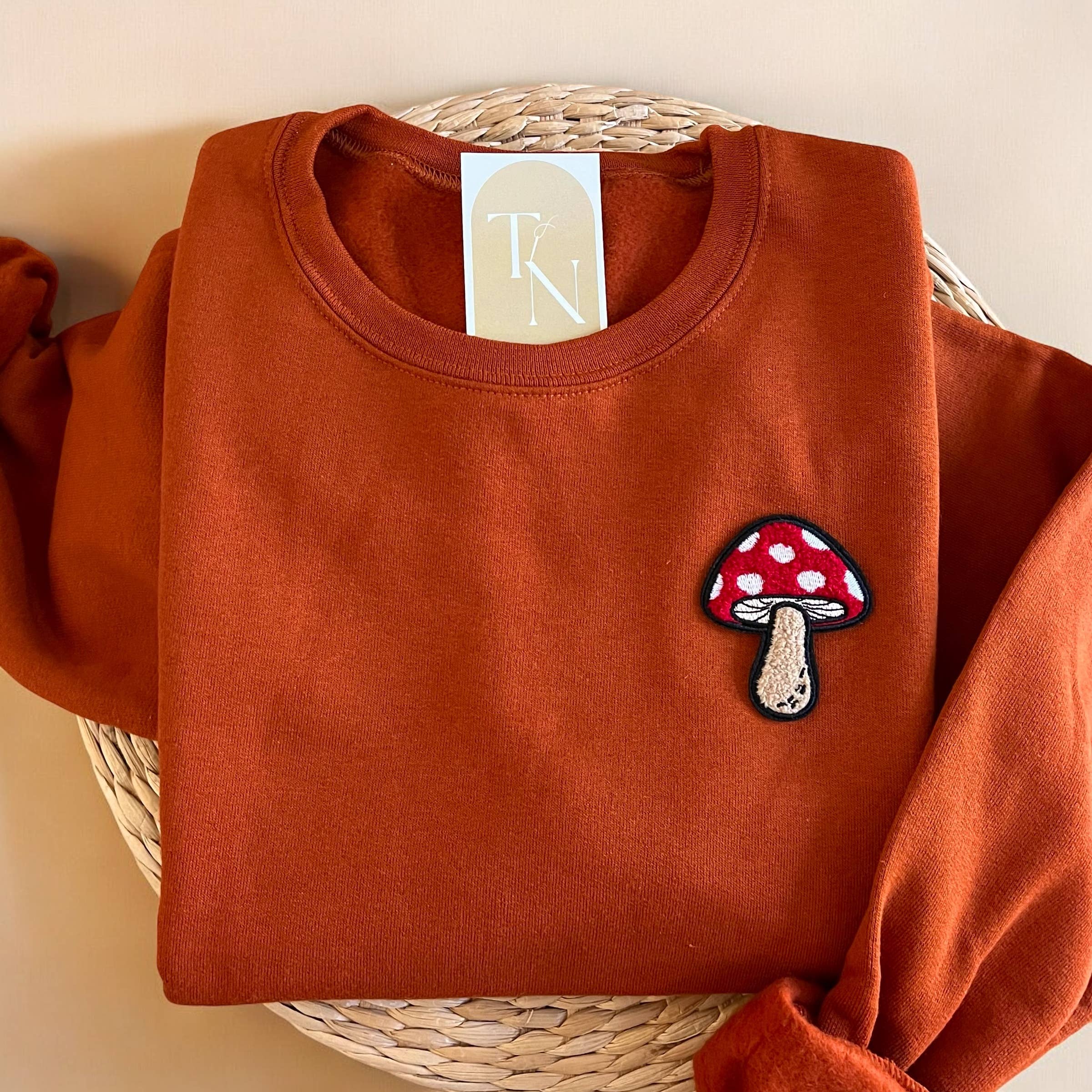 Mushroom Crewneck Sweatshirt, Cottagecore Sweatshirt