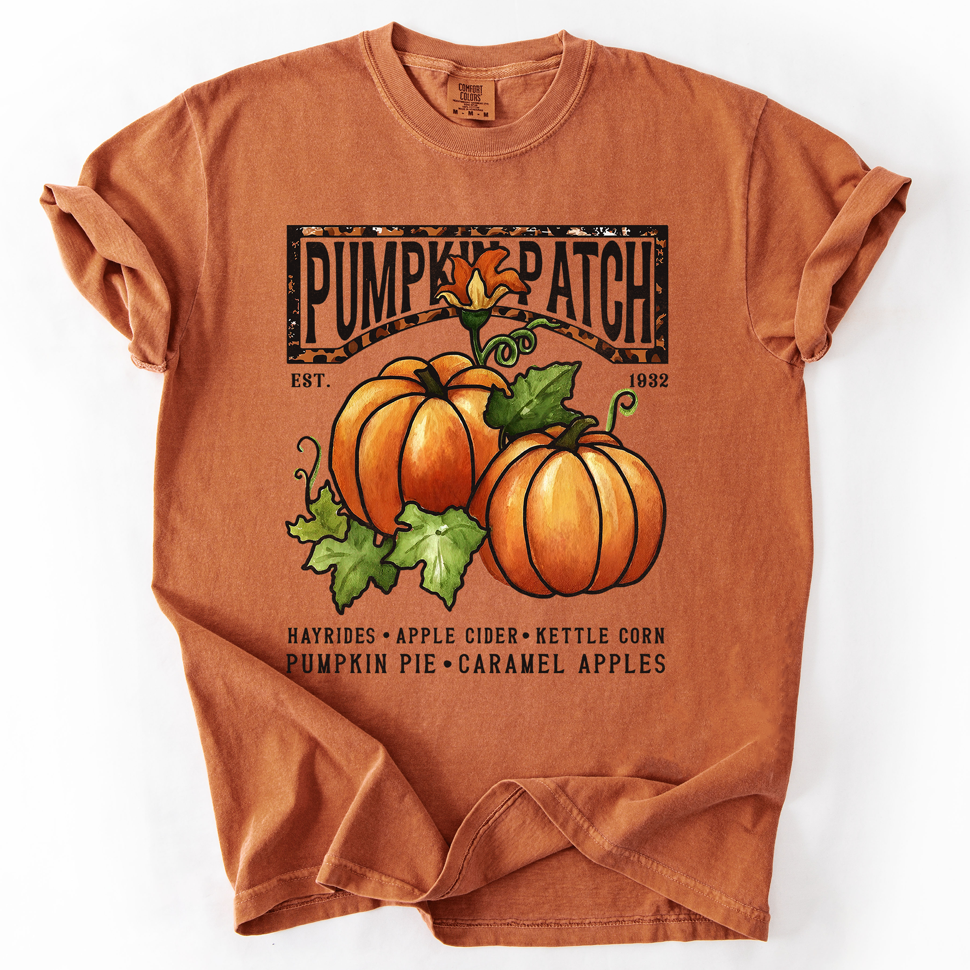 Pumpkin Patch, Autumn, Fall Halloween Comfort Colors T-Shirt