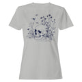 Skull and Wildflowers Gothic Art Women's T-Shirt
