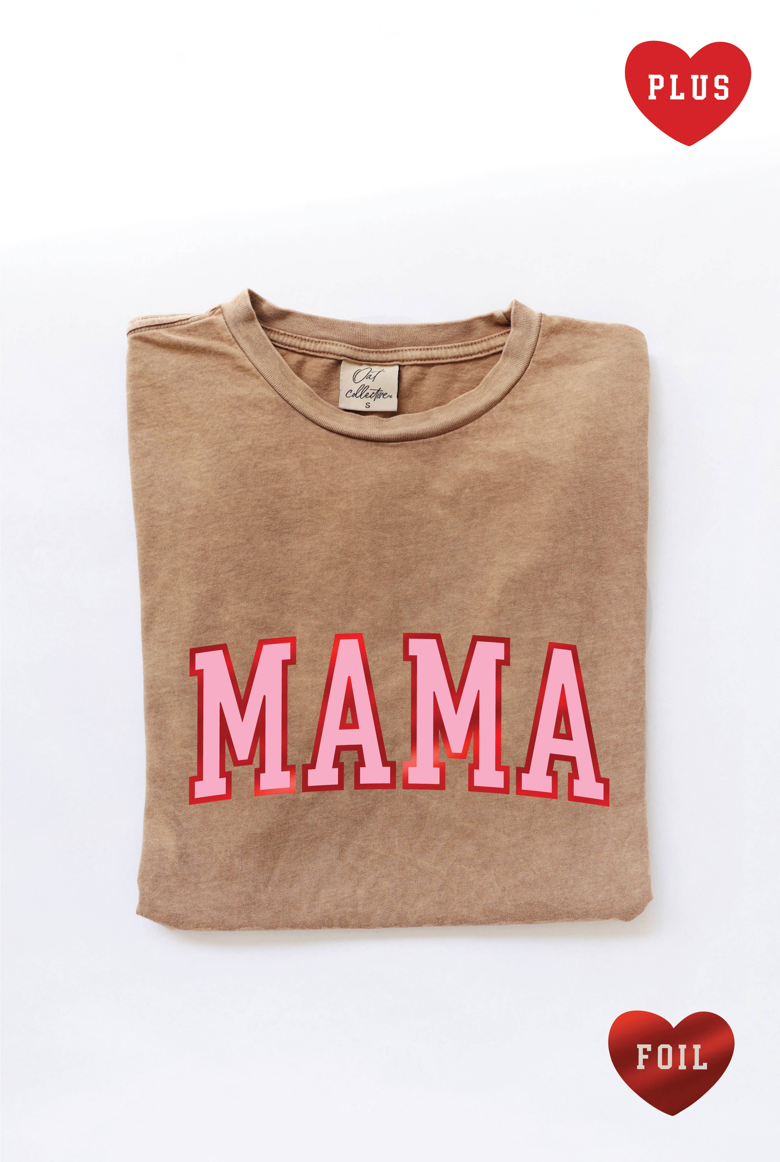 Mama Foil Plus Mineral Graphic Top