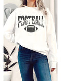 Football Player Silhouete Graphix Terry Sweatshirts