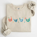 Easter Chickens and Eggs, Spring, Colorful Sweatshirt