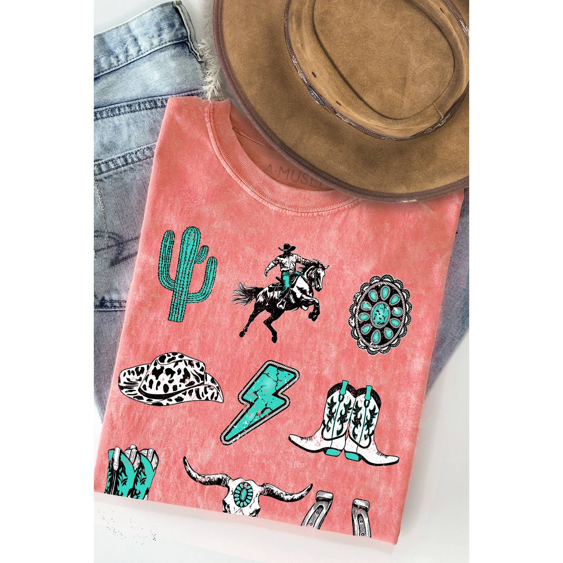West Cowboy Wild- Mineral Wash T