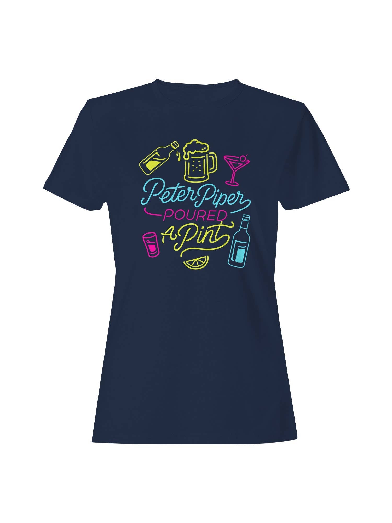 Peter Piper Poured A Pint Neon Design Women's T-Shirt