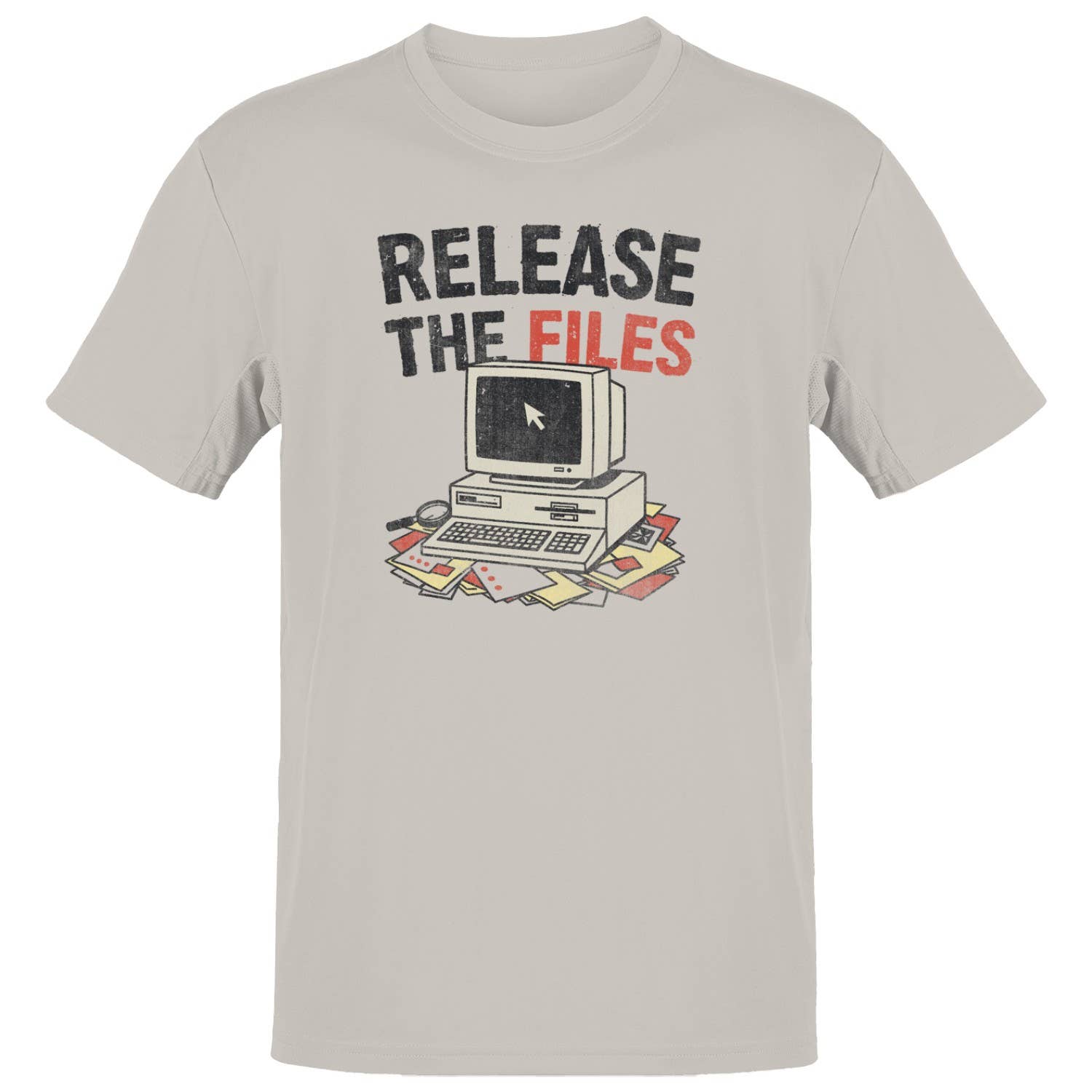 Release the Files Retro Computer Art Men's T-Shirt