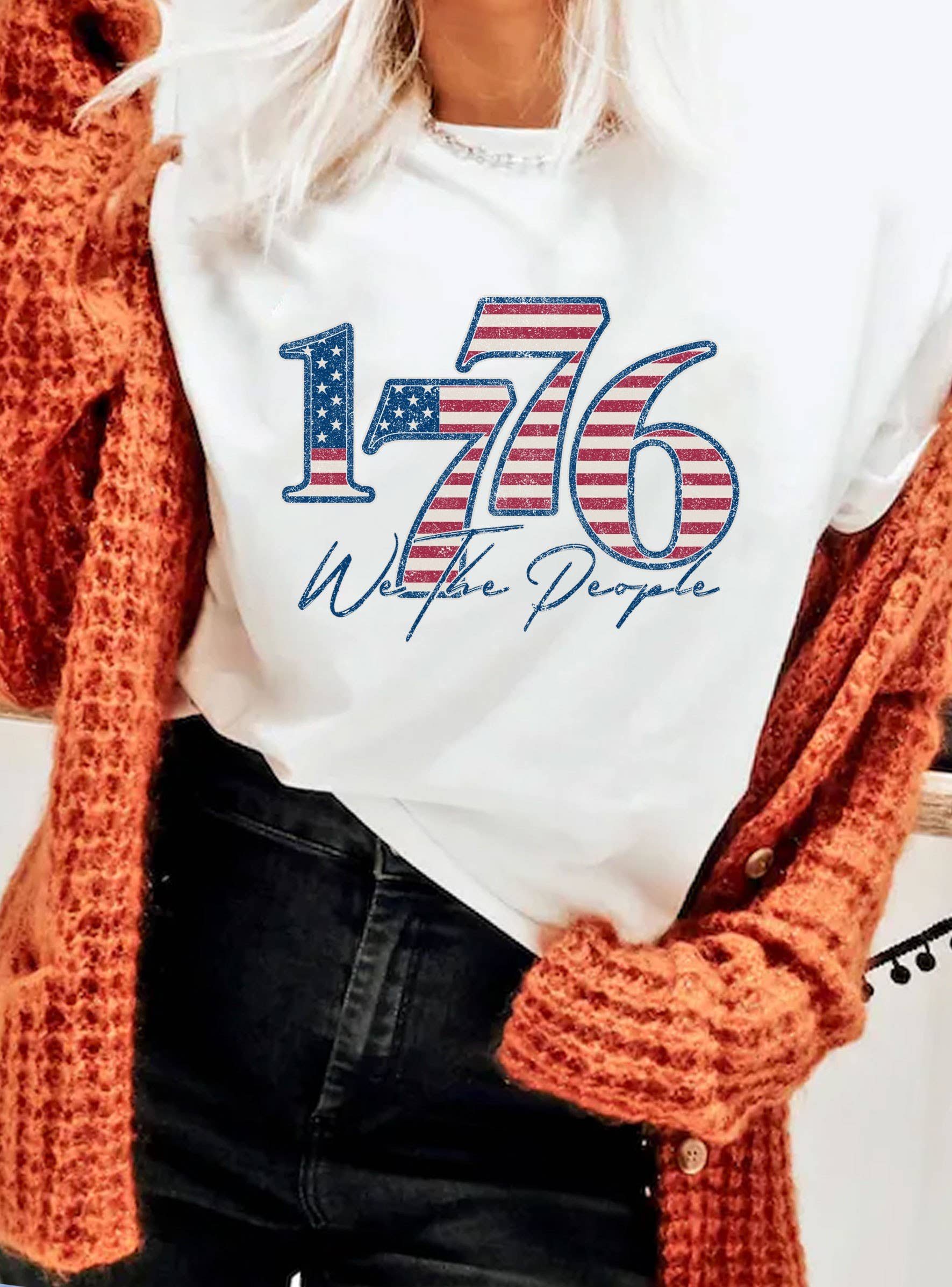 1776 We the People America Graphic Tshirts