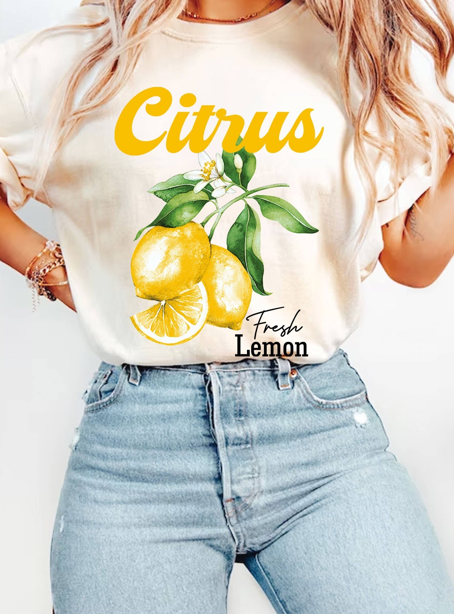 Citrus Lemon Graphic Tshirts